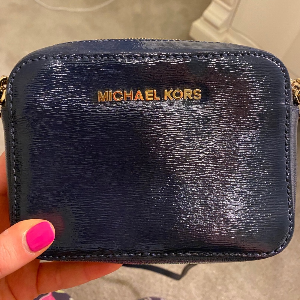 Michael Kors Navy Shoulder Bag